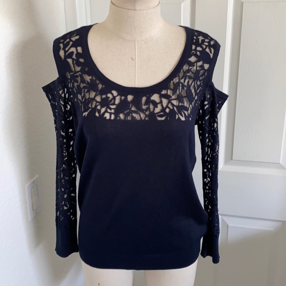Saks Fifth Avenue silk/cashmere blend sweater